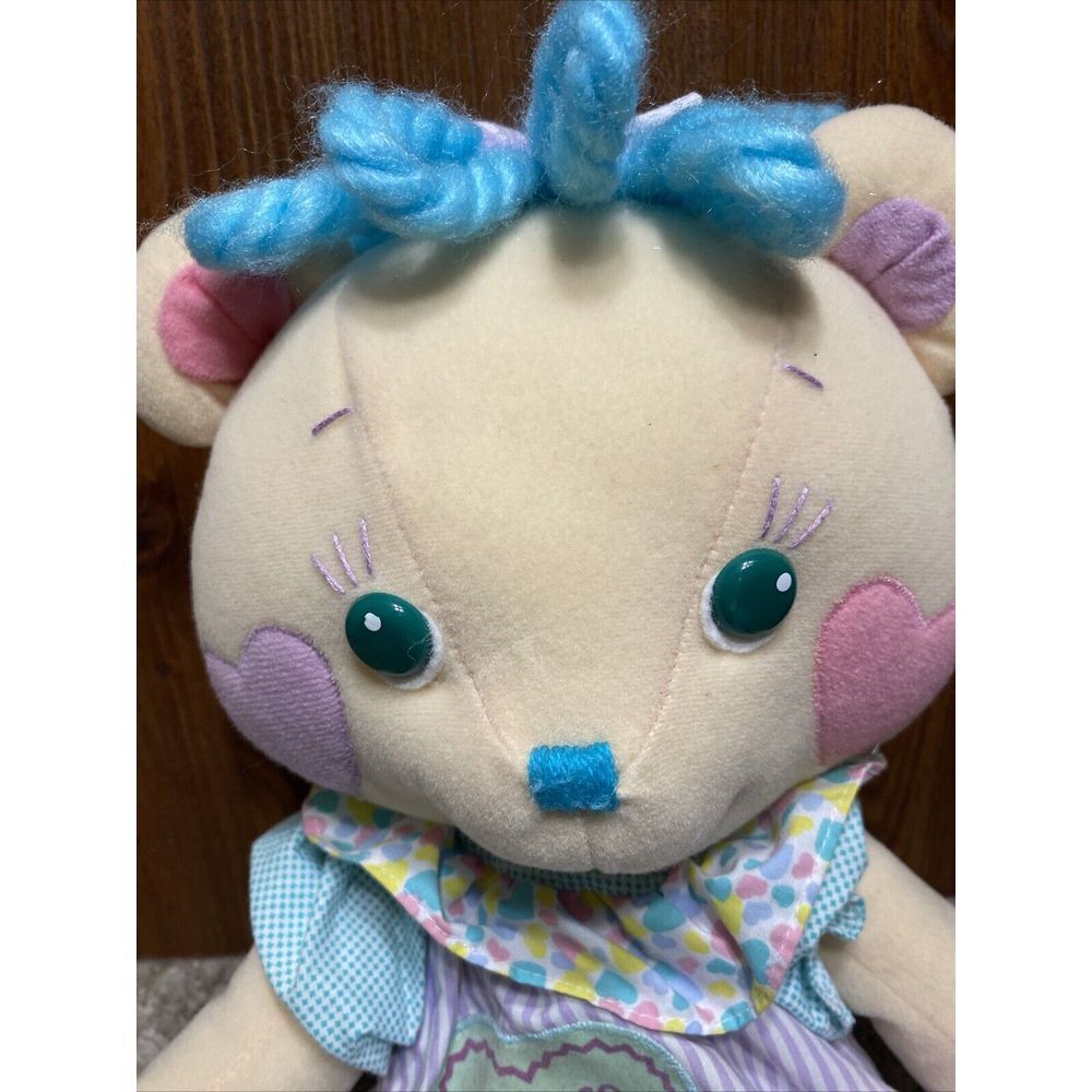 Vintage 1988 Playskool‎ BEAR FRIENDS "You're So Sweet" Plush Doll 80's Nostalgia - Picture 2 of 9